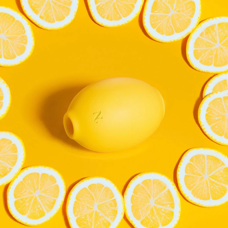 Le'Moan sex toy with lemons around it